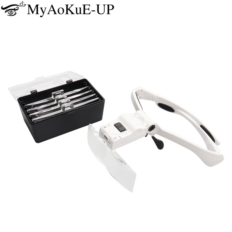 5 Lens Adjustable Magnifier Ey - Eyelash Extension With Glasses recension och pris