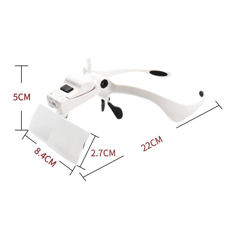 5 Lens Adjustable Magnifier Ey - Eyelash Extension With Glasses recension och pris