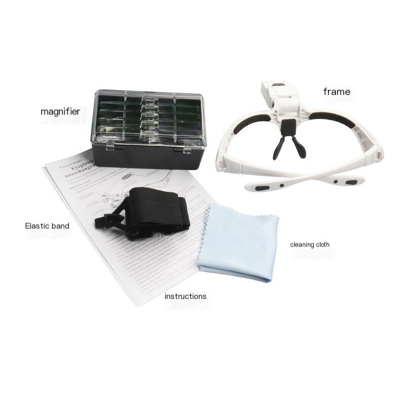 5 Lens Adjustable Magnifier Ey - Eyelash Extension With Glasses recension och pris