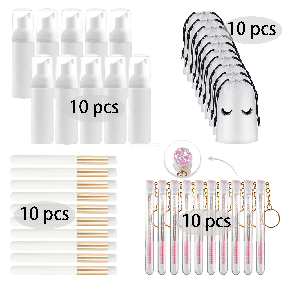 40Pcs 60ml Empty Bottle Eyelas - Refill Eyelash Extension recension och pris