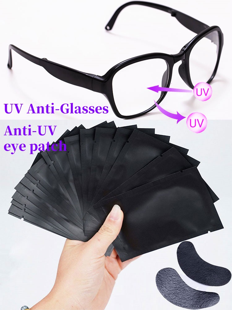 50 pairs Padding UV Black Patc - Eyelash Extension With Glasses recension och pris