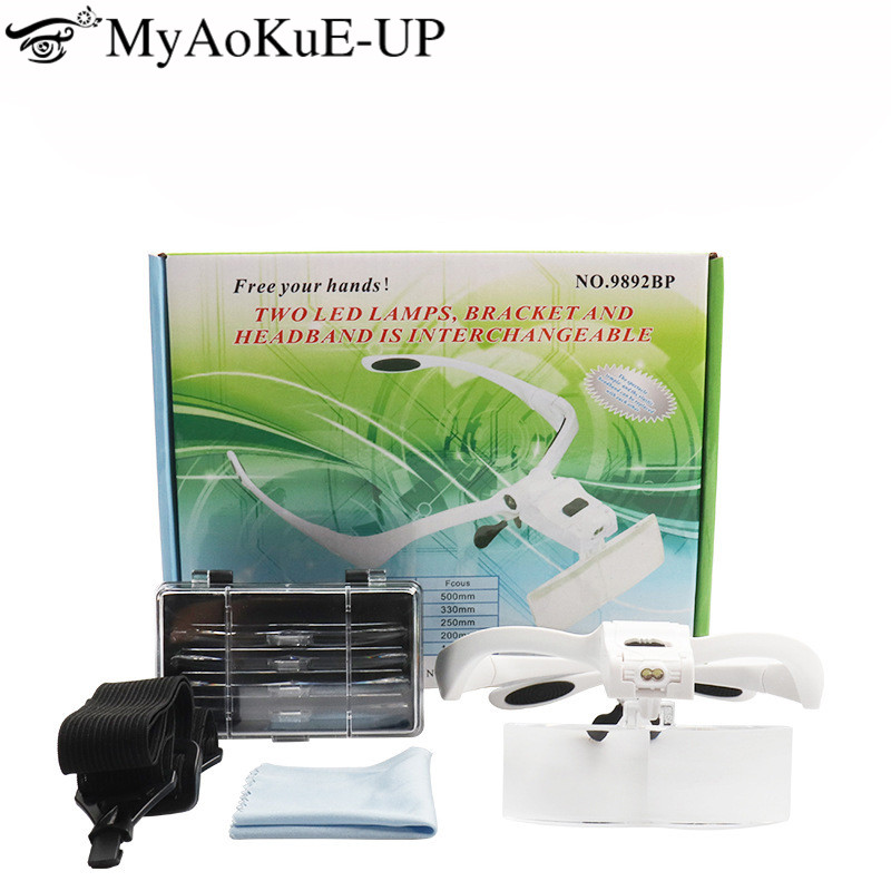 5 Lens Adjustable Headband Mag - Eyelash Extension With Glasses recension och pris