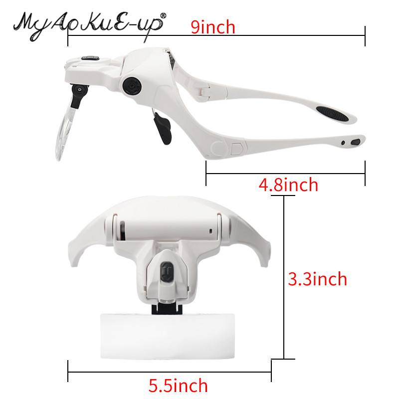 5 Lens Adjustable Headband Mag - Eyelash Extension With Glasses recension och pris