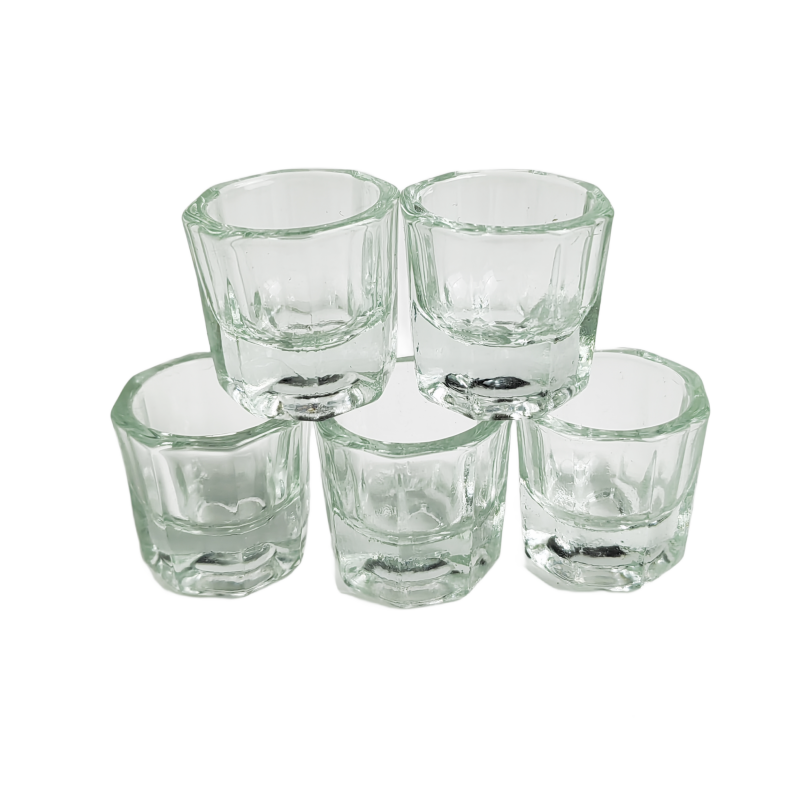 5pcs Glass Dappen Dish For Nai - Eyelash Lift Or Extension recension och pris