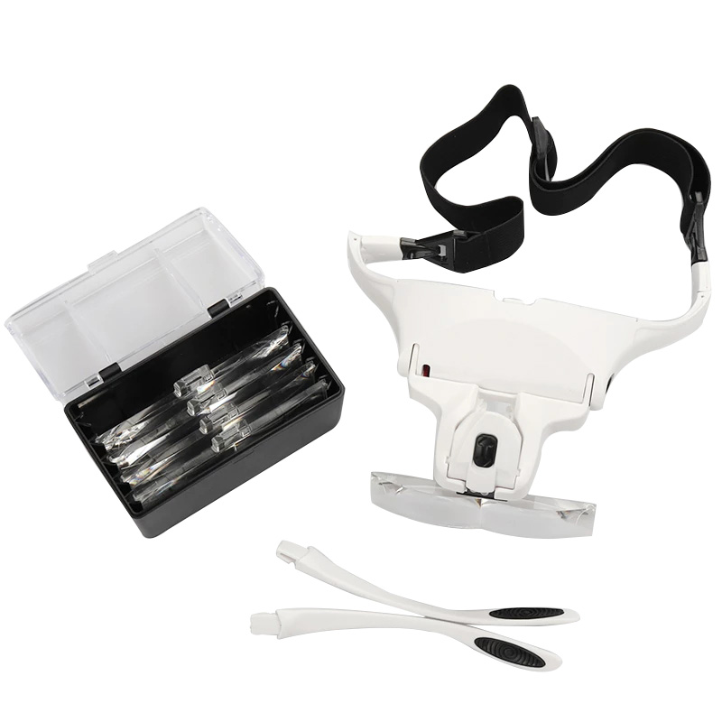 5 Lens Magnifying Glasses LED  - Eyelash Extension With Glasses recension och pris