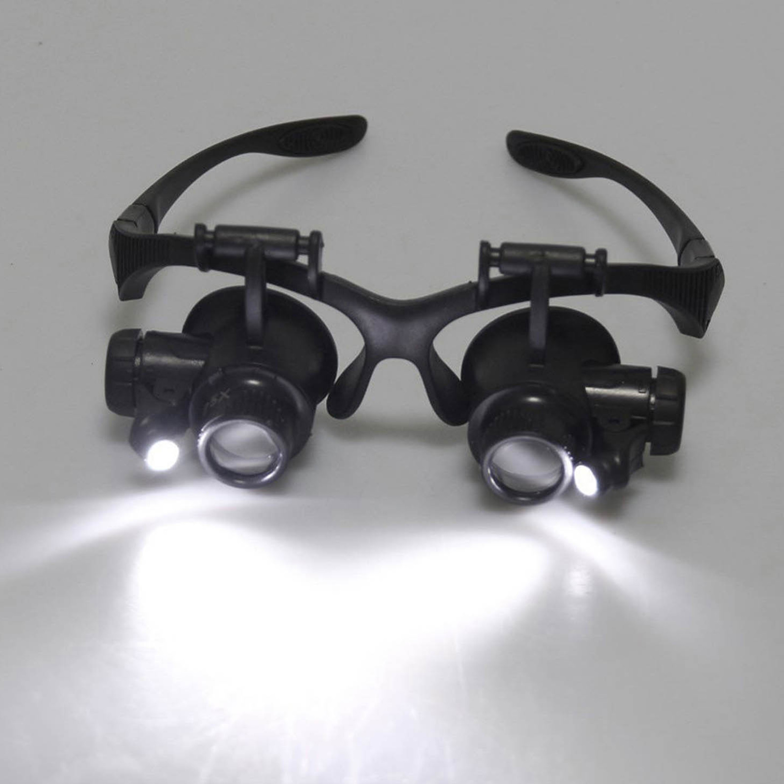 LED Light Eye Magnifying Glass - Eyelash Extension With Glasses recension och pris