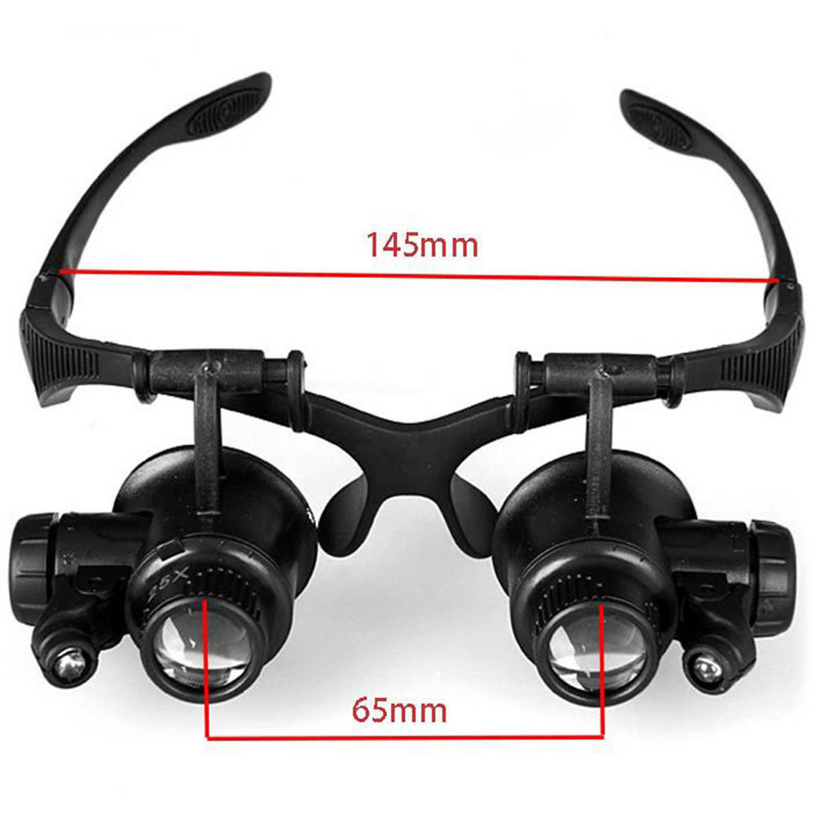 LED Light Eye Magnifying Glass - Eyelash Extension With Glasses recension och pris