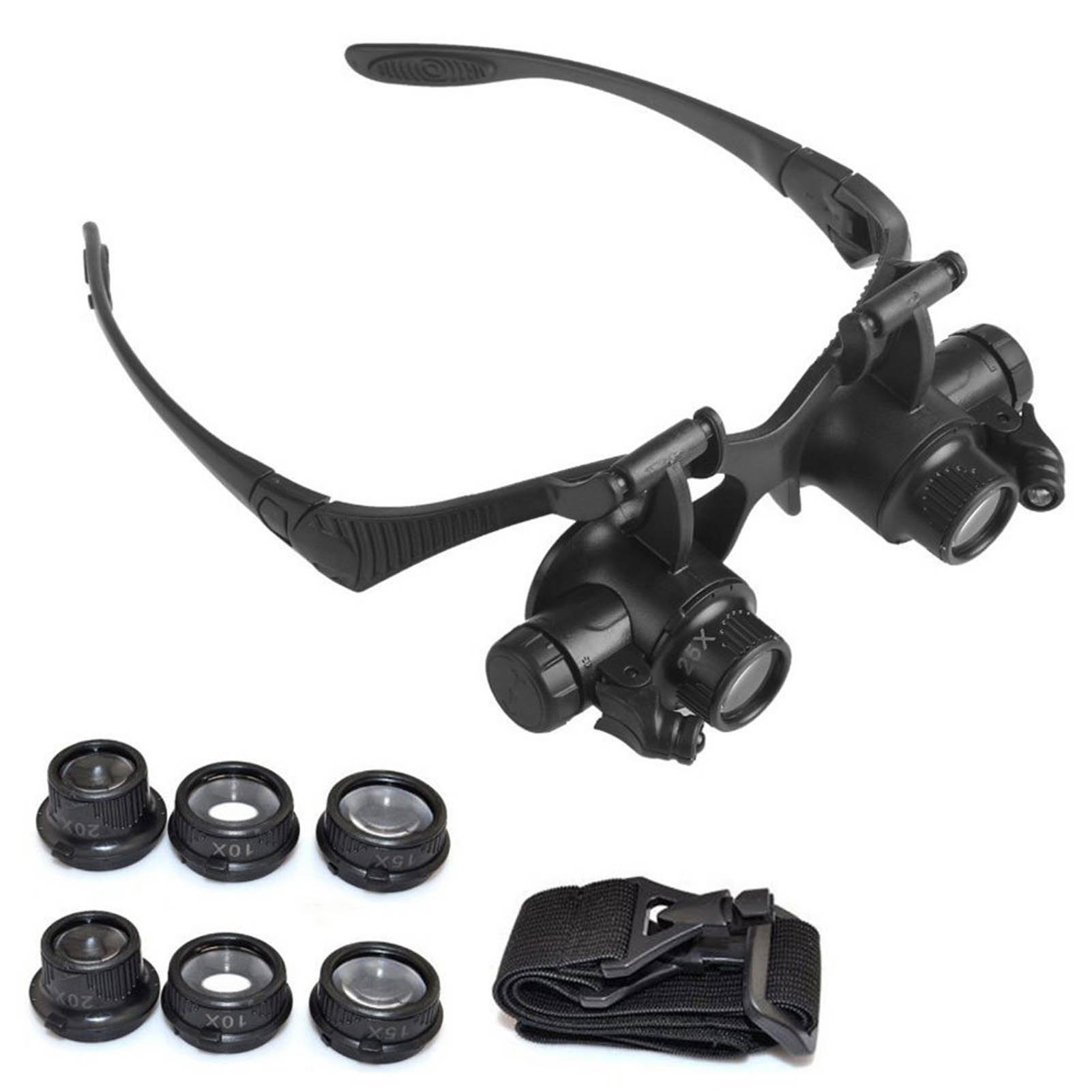 LED Light Eye Magnifying Glass - Eyelash Extension With Glasses recension och pris